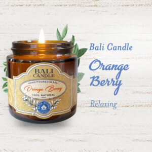 Bali Candle – Orange Berry